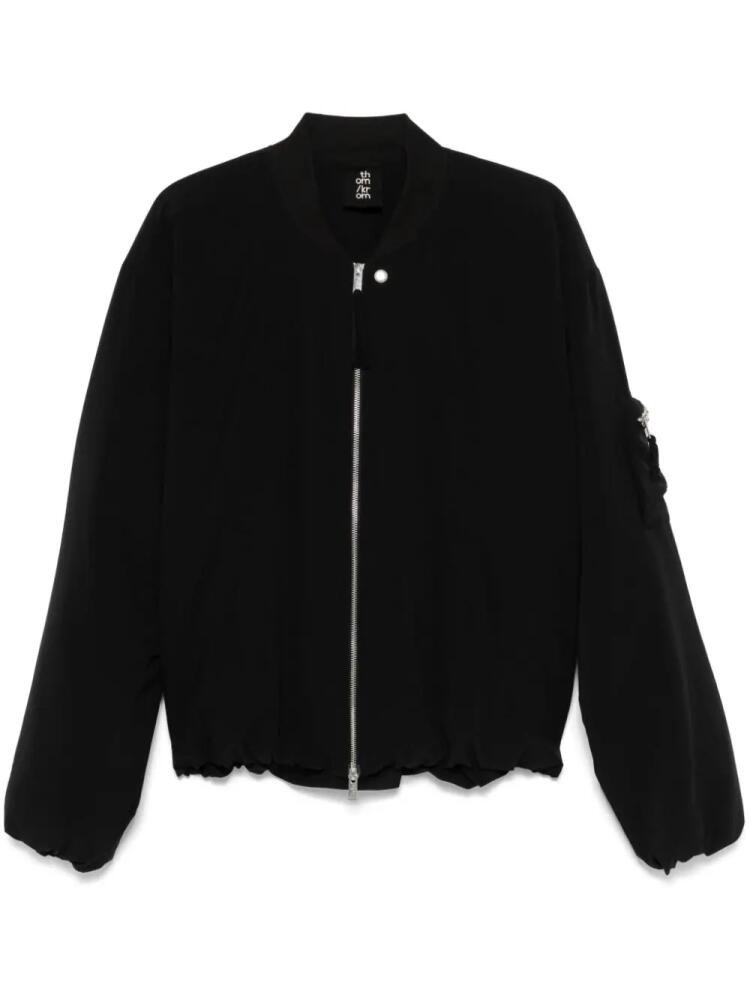 Thom Krom zip-detailing bomber jacket - Black Cover