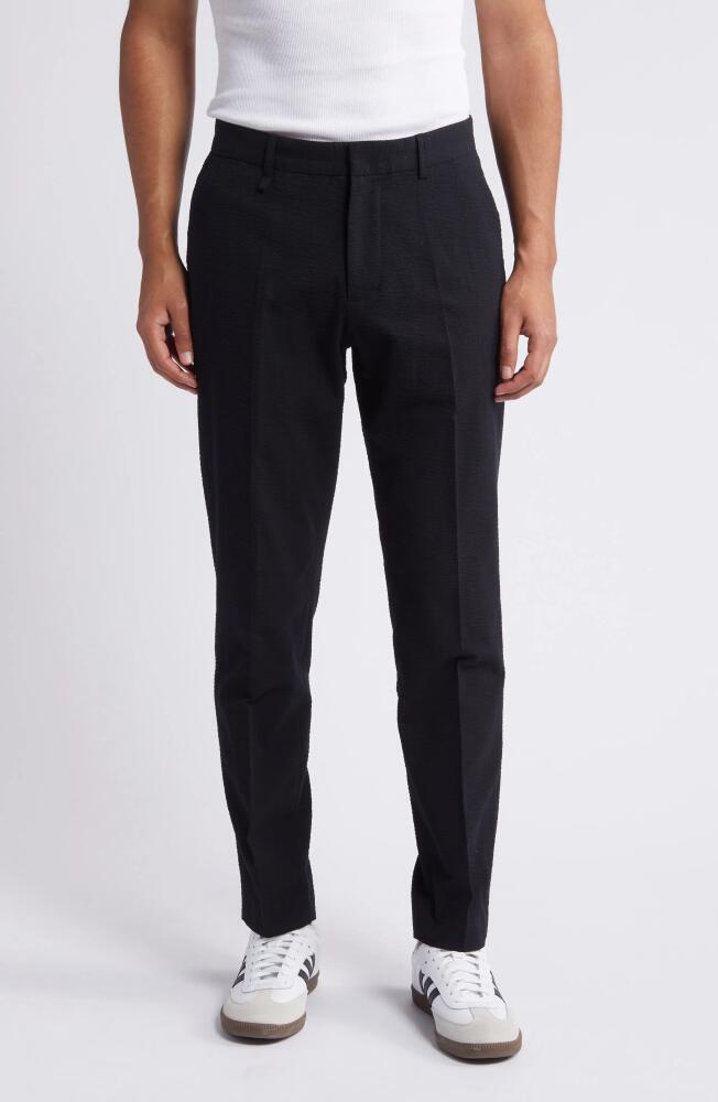 Wax London Alp Smart Seersucker Pants in Black Cover