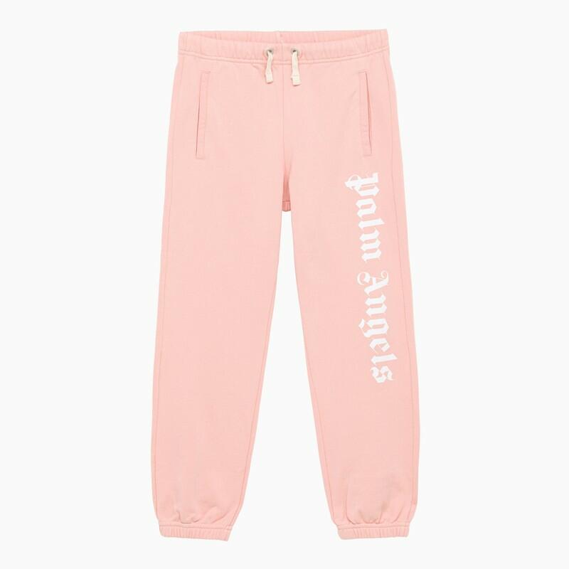 Palm Angels Pink jogging trousers with logo Cover