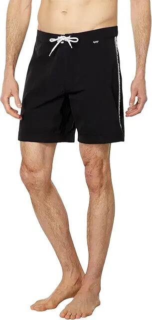 Vans Ever-Ride Solid 17 Boardshorts (Black/Clearly Aqua) Men's Swimwear Cover