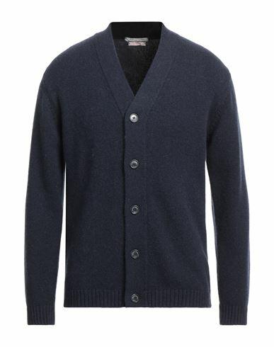 Daniele Fiesoli Man Cardigan Navy blue Cashmere Cover