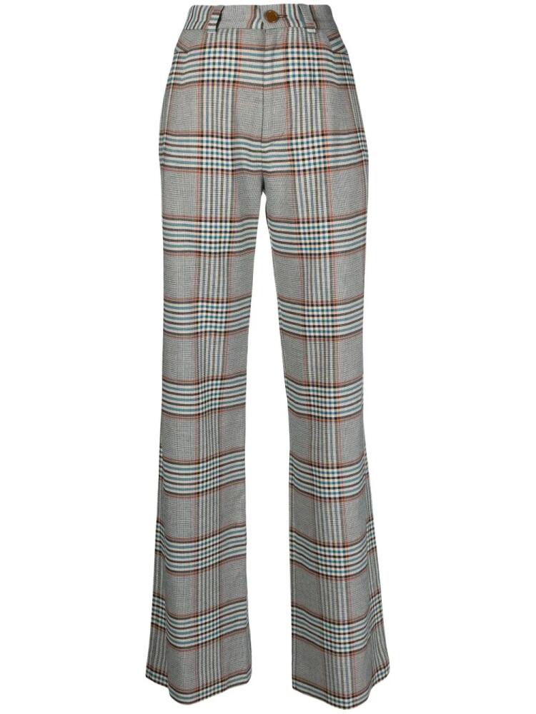 Vivienne Westwood Ray tartan check-pattern trousers - Blue Cover