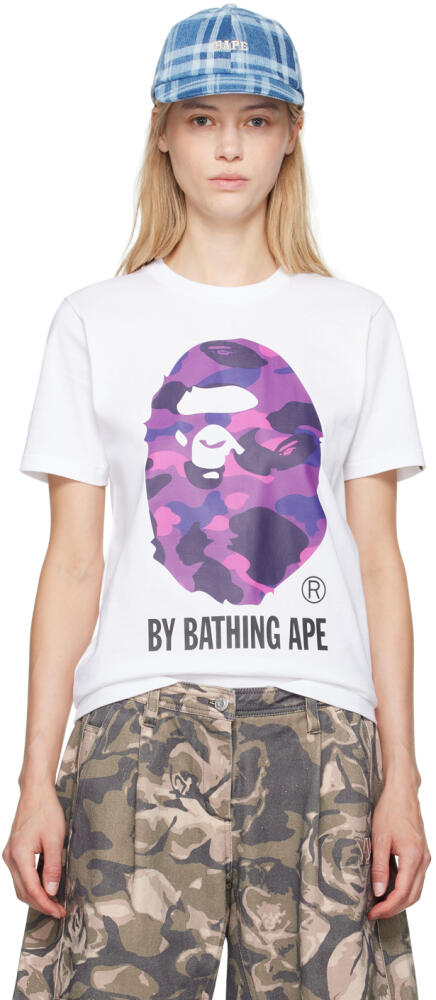 BAPE White Color Camo By Bathing Ape T-Shirt Cover