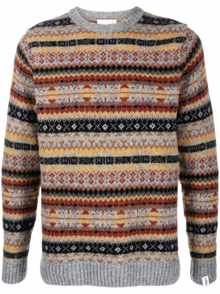 Mackintosh IMPULSE Fair Isle knit jumper - Grey Cover