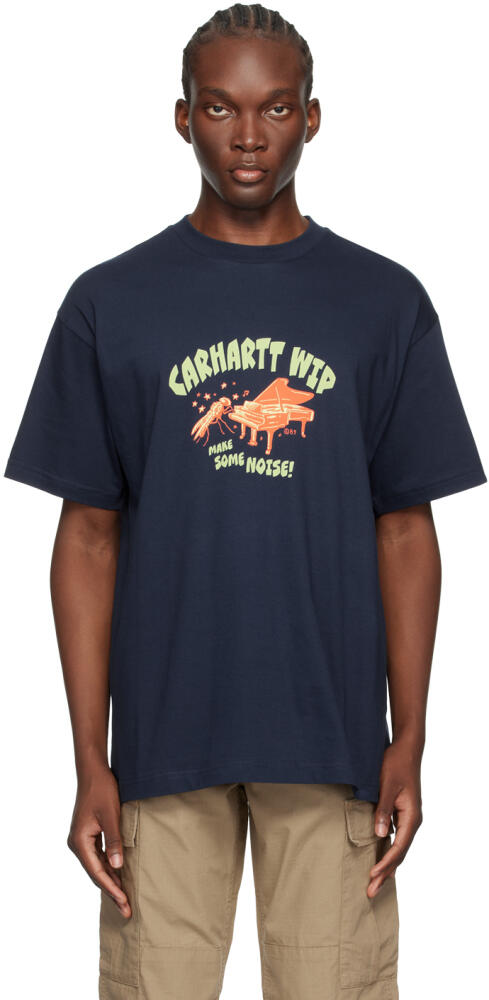 Carhartt Work In Progress Navy Noisy T-Shirt Cover