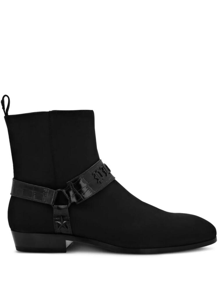 Philipp Plein Nubuck suede ankle boots - Black Cover