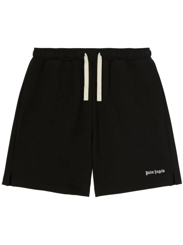 Palm Angels embroidered-logo track shorts - Black Cover