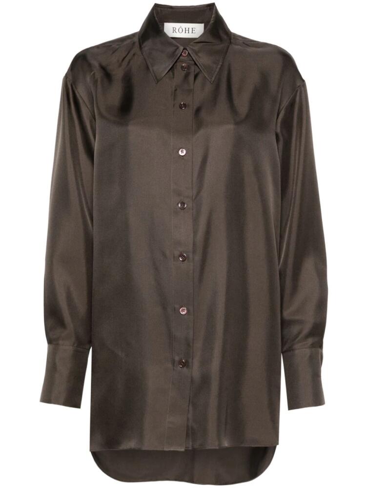 Róhe silk shirt - Green Cover