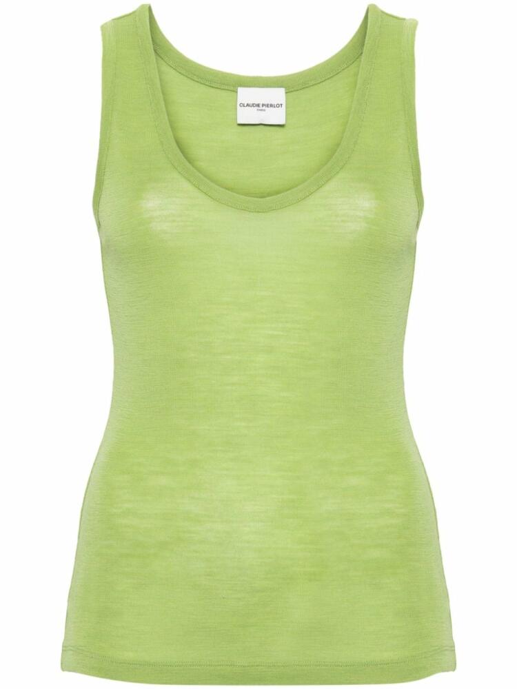 Claudie Pierlot sleeveless wool top - Green Cover