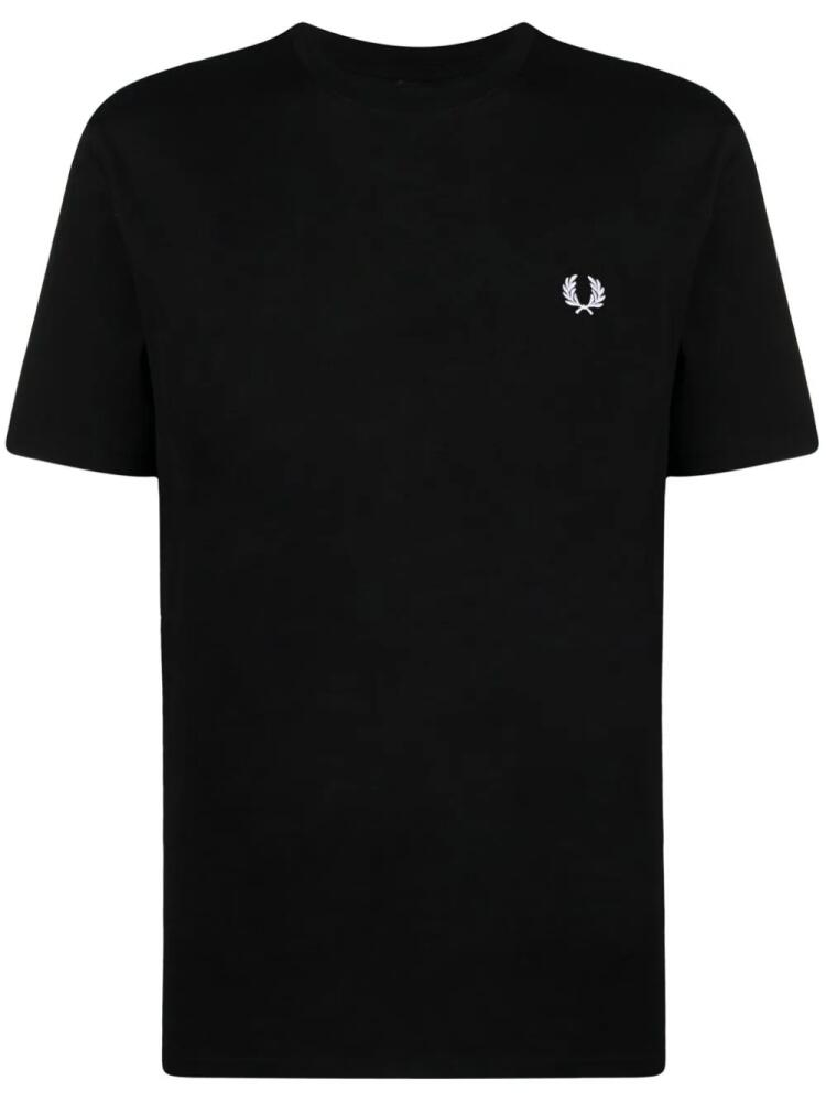 Fred Perry logo-print cotton T-shirt - Black Cover