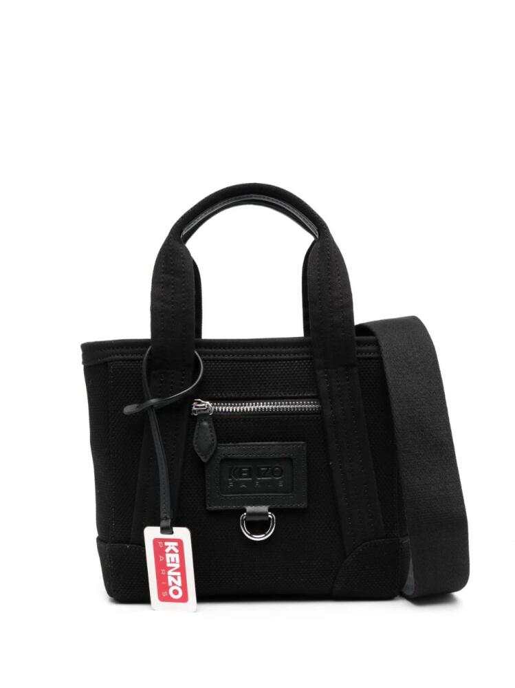 Kenzo mini Paris canvas tote bag - Black Cover