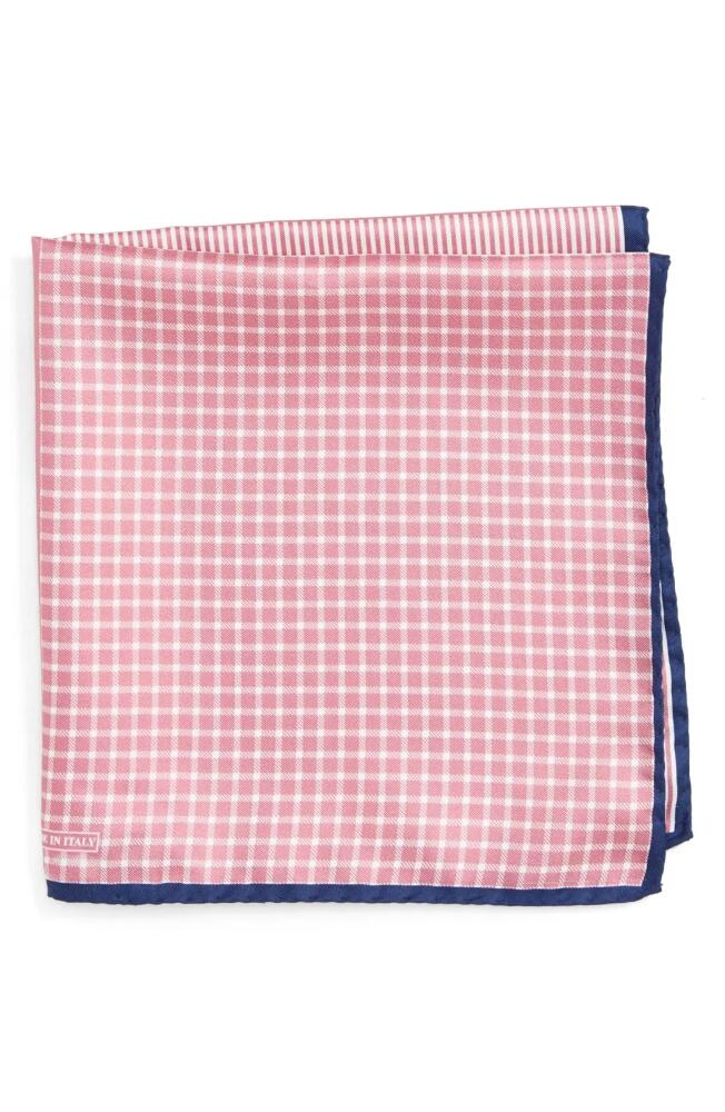 Nordstrom Panel Silk Pocket Square in Pink Cover