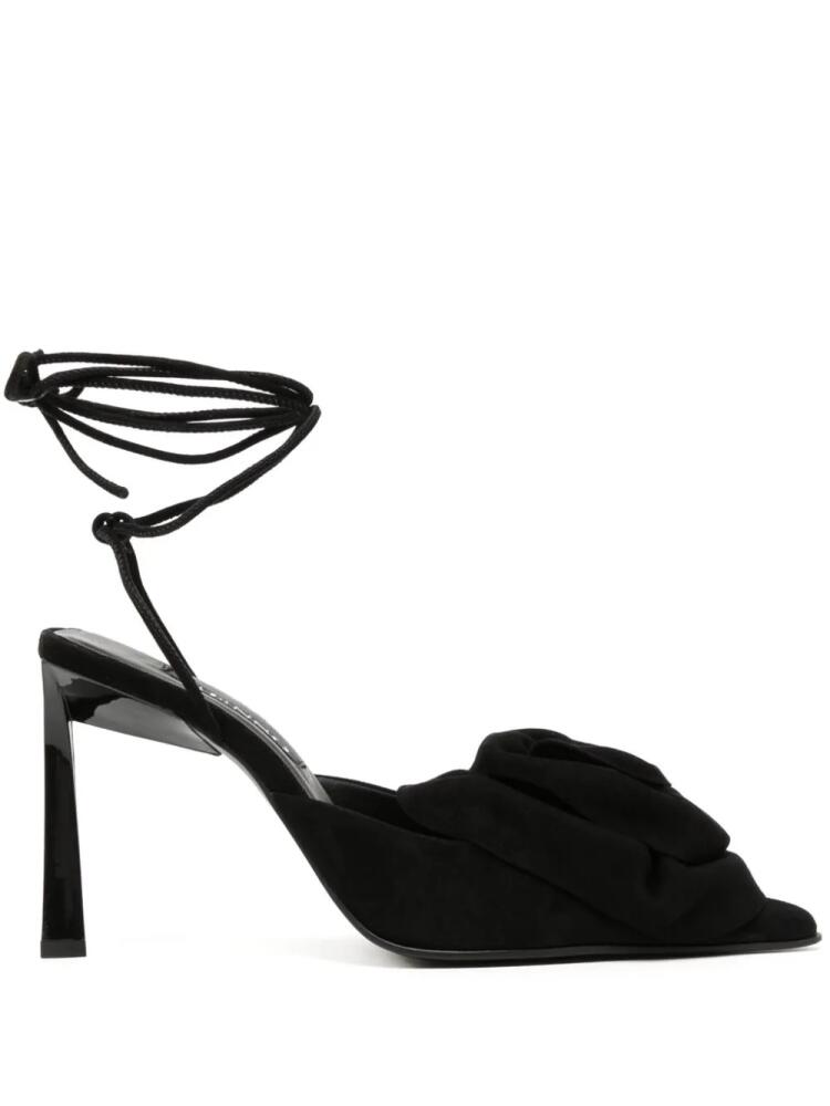 Senso Ottilie 90mm lace-up suede sandals - Black Cover