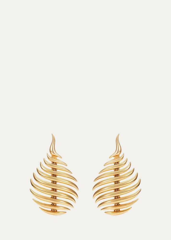 Fernando Jorge Flame Small Earrings in 18k Yellow Gold Cover