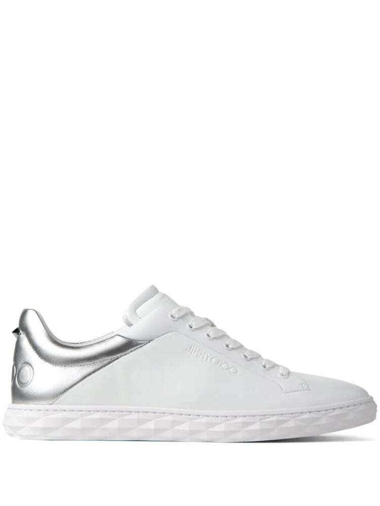 Jimmy Choo Diamond Light/M II leather sneakers - White Cover