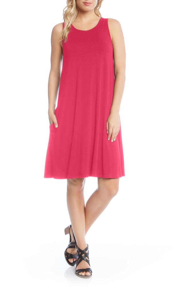 Karen Kane Chloe Swing Jersey Dress in Raspberry Cover