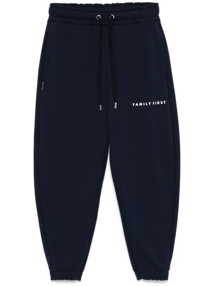 Family First logo-print track pants - Blue Cover