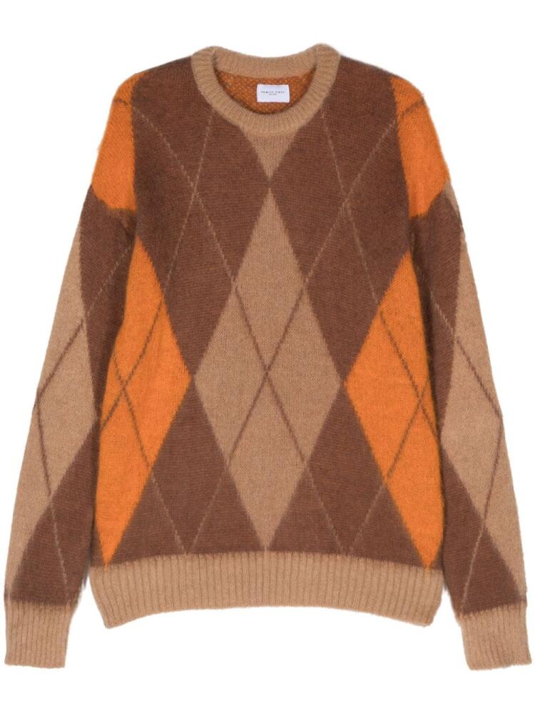 Family First Rombi sweater - Orange Cover