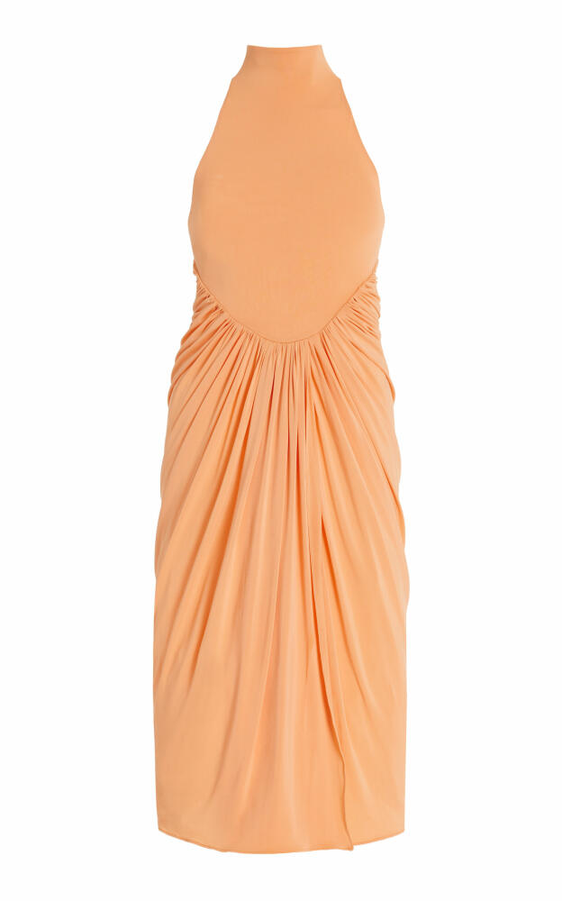 ALAA - Gathered Jersey Maxi Dress - Orange Cover