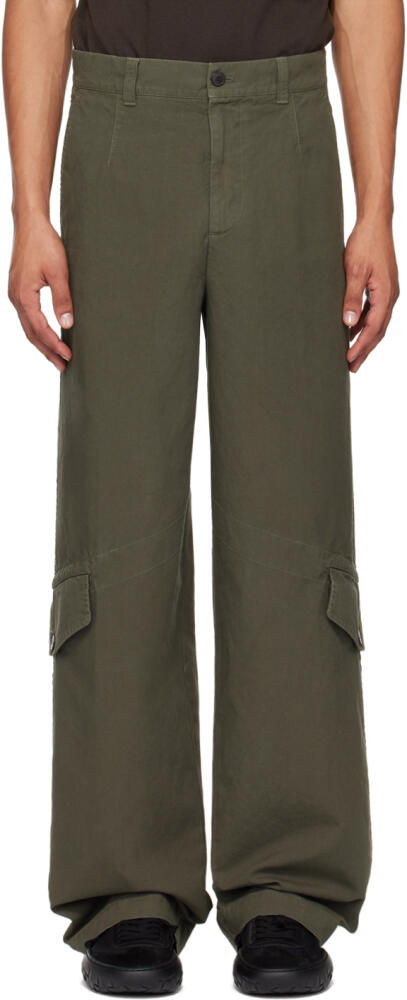 Dries Van Noten Gray Loose-Fit Cargo pants Cover