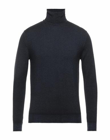 Filippo De Laurentiis Man Turtleneck Midnight blue Merino Wool Cover