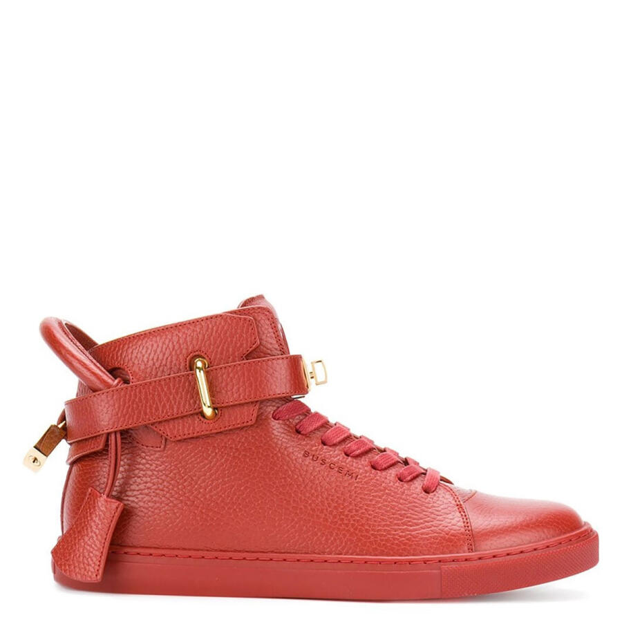 Buscemi Mens Deep Red High-Top Sneakers Cover