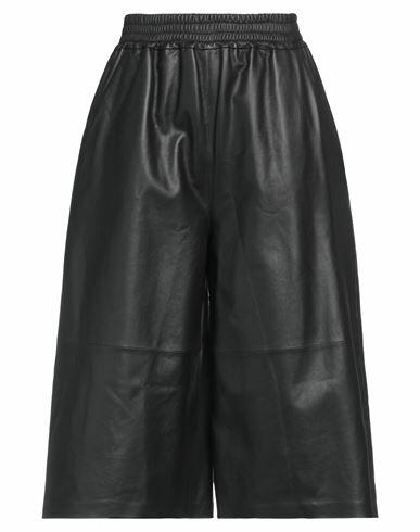 Desa 1972 Woman Pants Black Soft Leather Cover