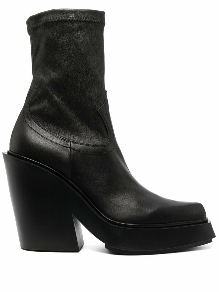 Vic Matie block-heel 115mm pointed-toe boots - Black Cover