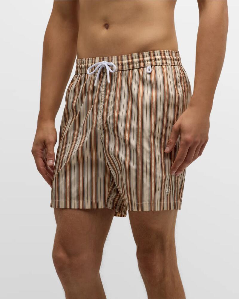 Loro Piana Men's Vintage Stripe Swim Trunks Cover