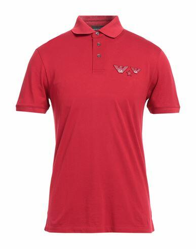 Emporio Armani Man Polo shirt Red Cotton Cover