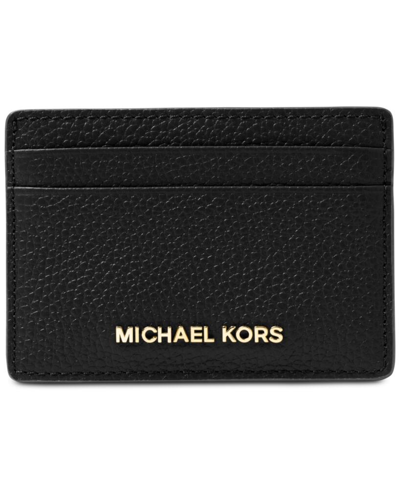 Michael Michael Kors Jet Set Card Holder - Black/Gold Cover