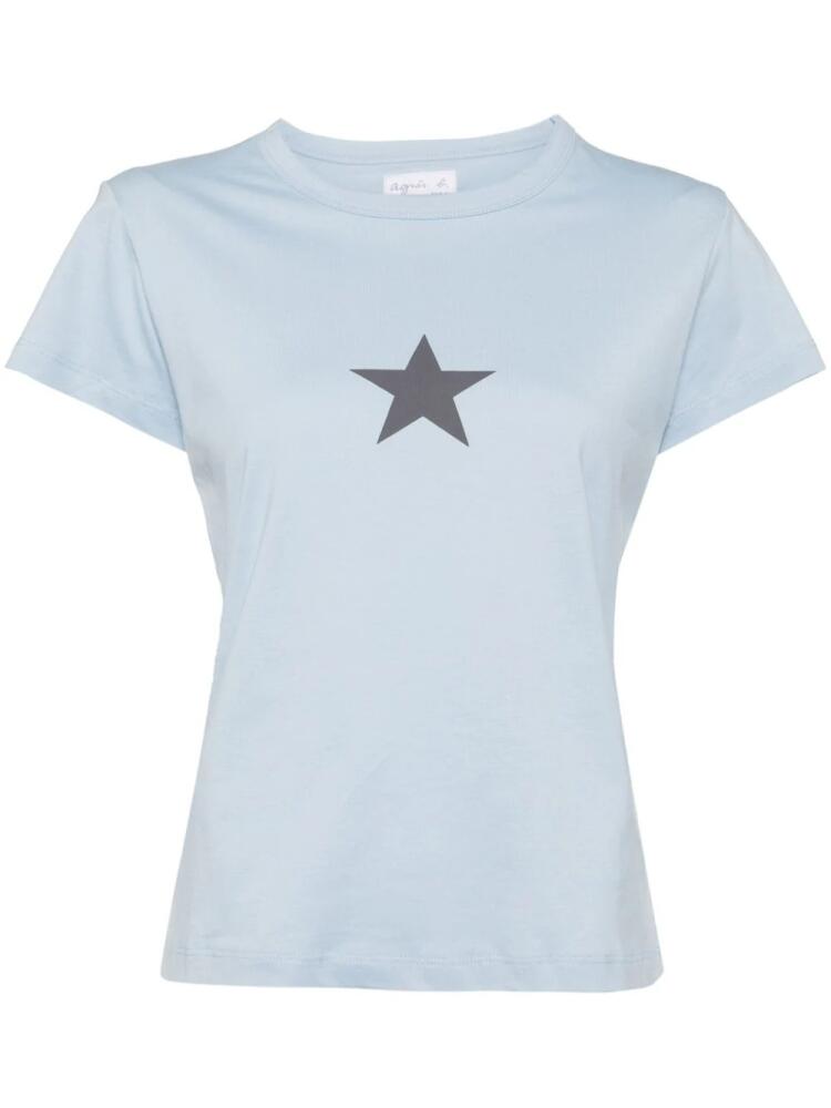 agnès b. star print t-shirt - Blue Cover