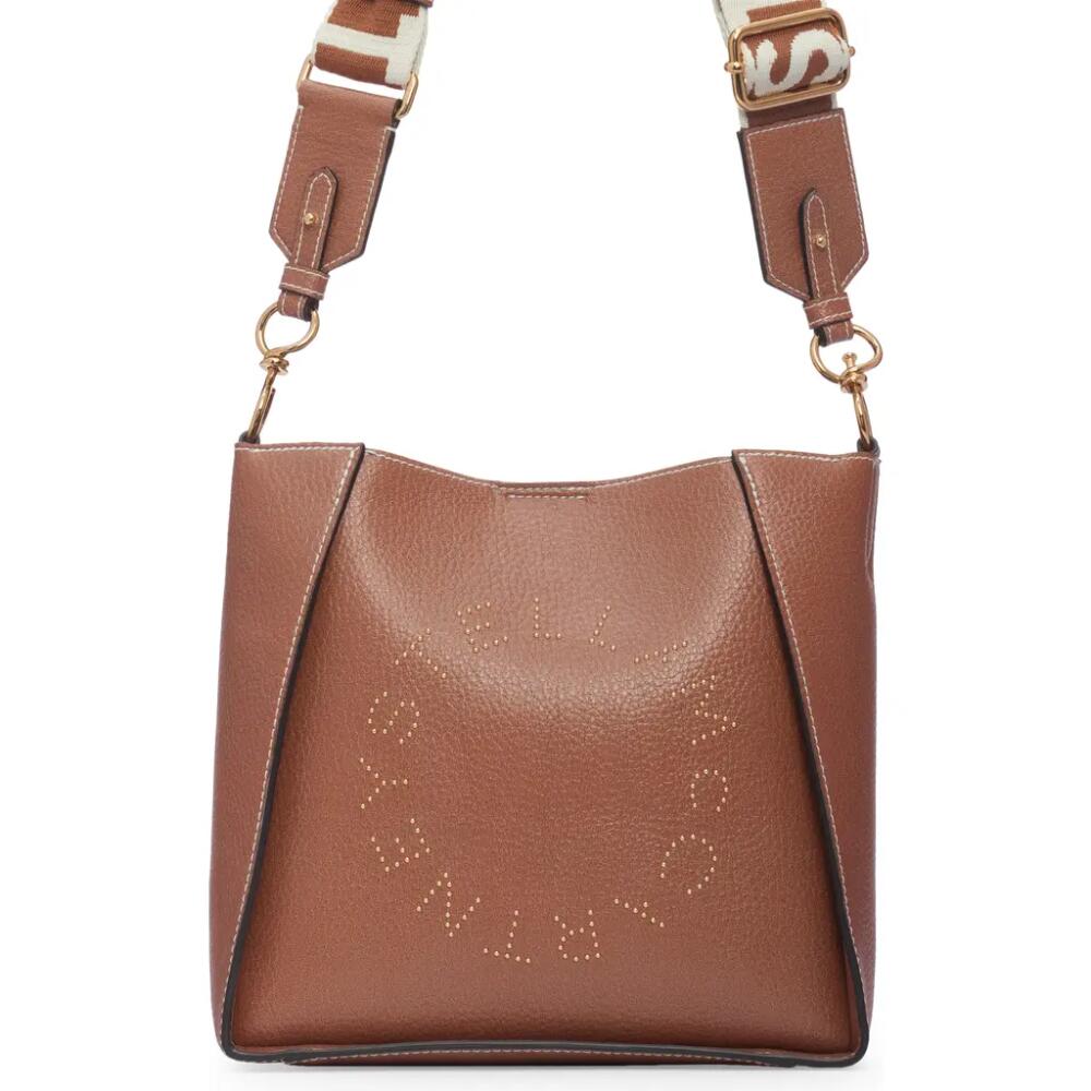 Stella McCartney Mini Faux Leather Crossbody Bag in Pecan Cover