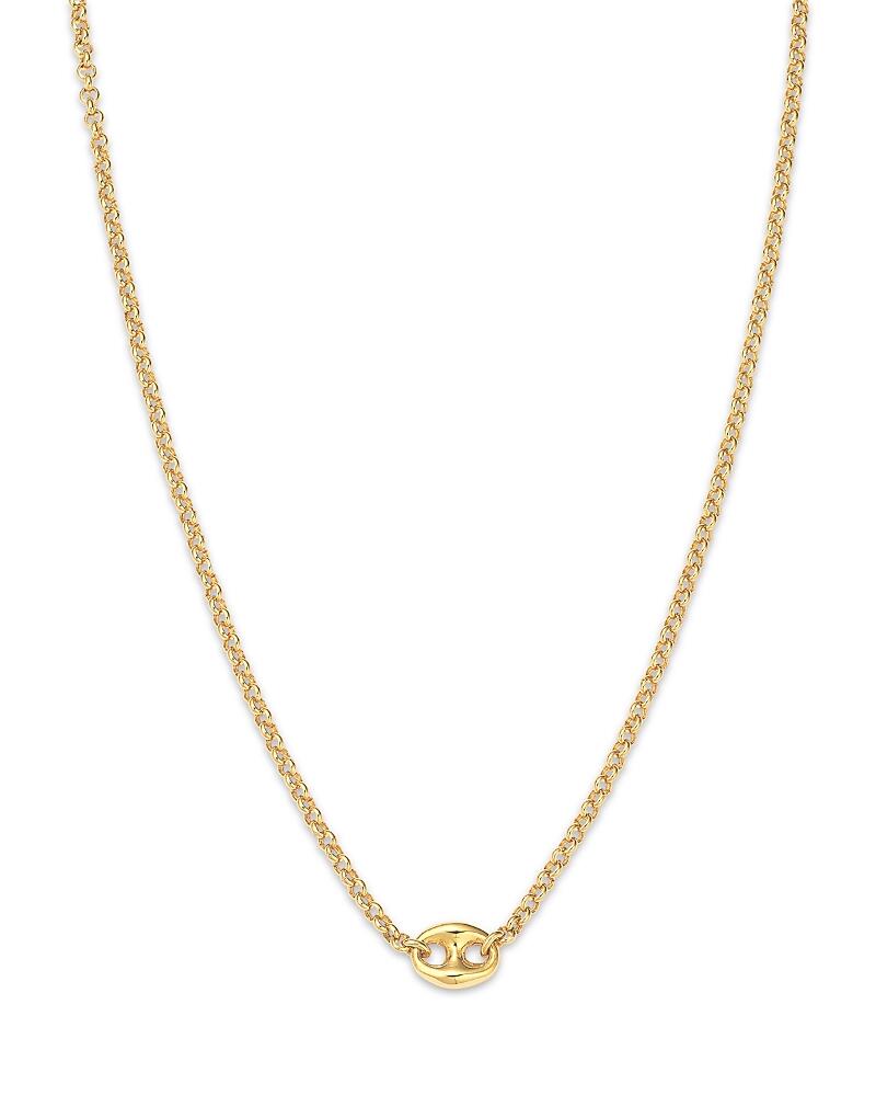 Zoe Chicco 14K Yellow Gold Heavy Metal Mariner Link Pendant Necklace, 14-16 Cover