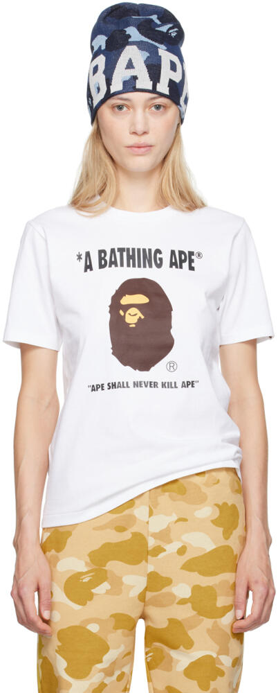 BAPE White Ape Head T-Shirt Cover