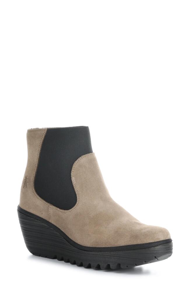 Fly London Yade Wedge Bootie in 012 Taupe Cover