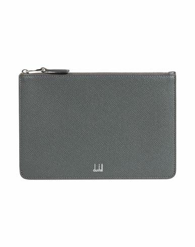 Dunhill Man Pouch Grey Soft Leather Cover