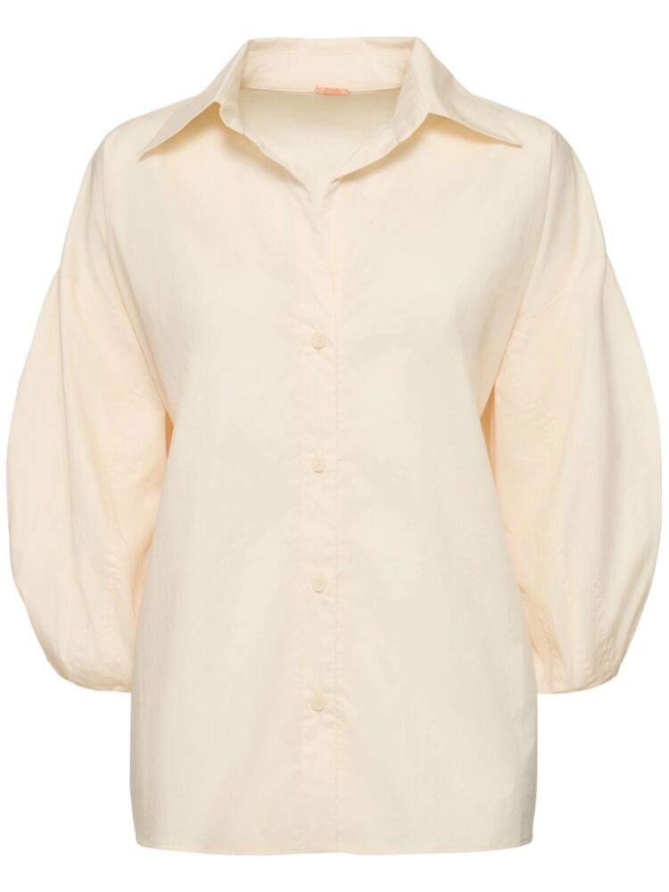 JOHANNA ORTIZ Flechada Cotton Poplin Shirt Cover