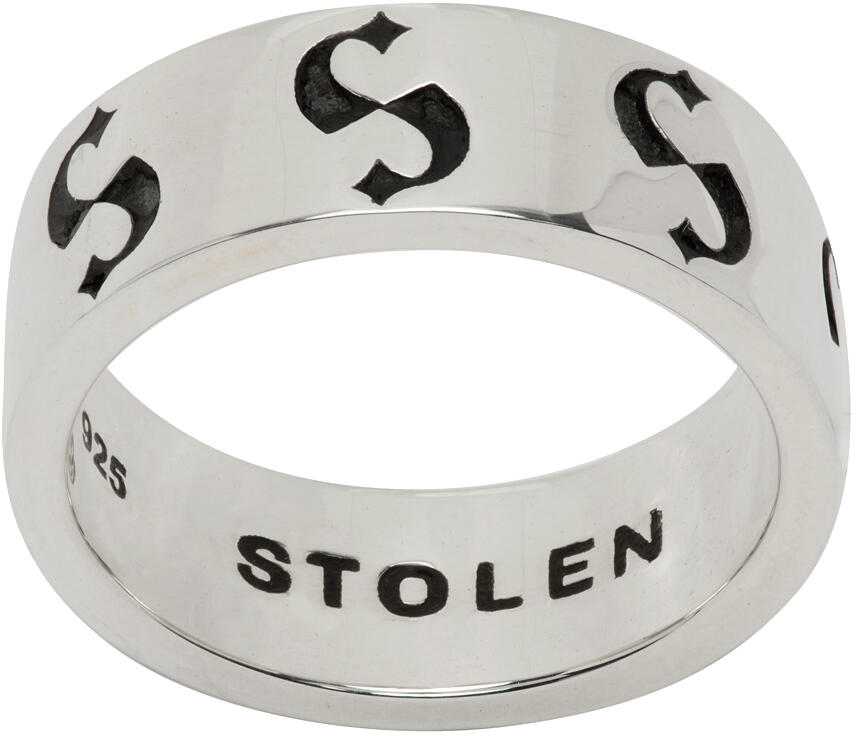 Stolen Girlfriends Club Silver 'S' Imprint Ring Cover