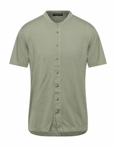 Daniele Fiesoli Man Shirt Military green Cotton Cover