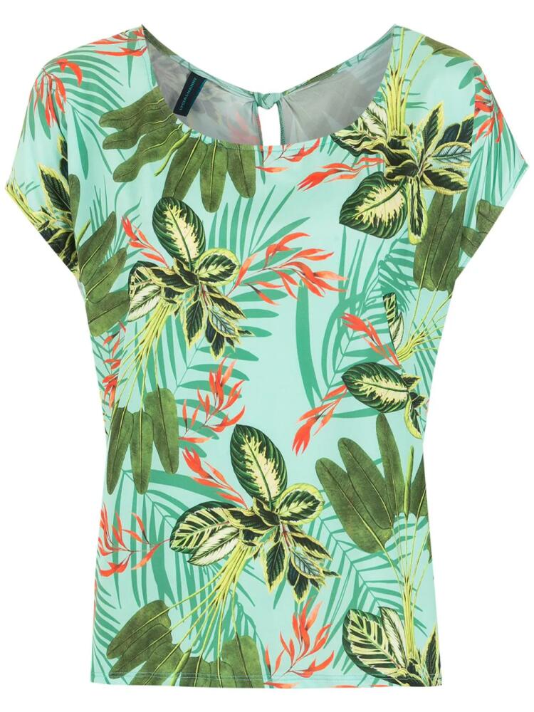 Lygia & Nanny Symi tropical print T-shirt - Green Cover