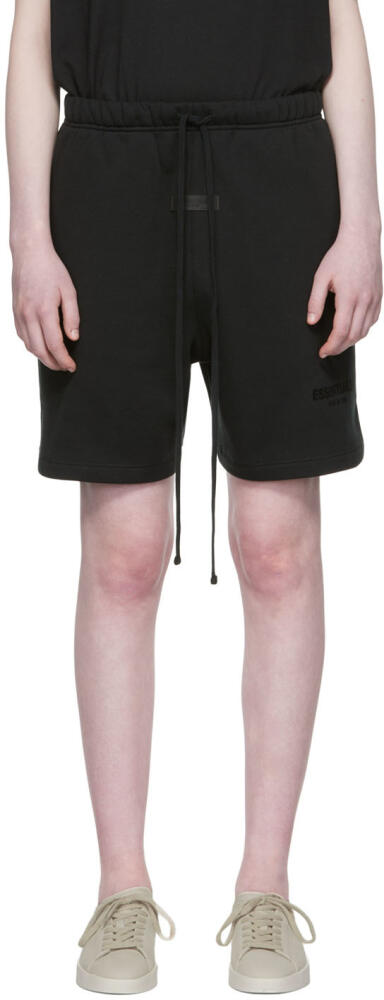 Fear of God ESSENTIALS Black Cotton Shorts Cover