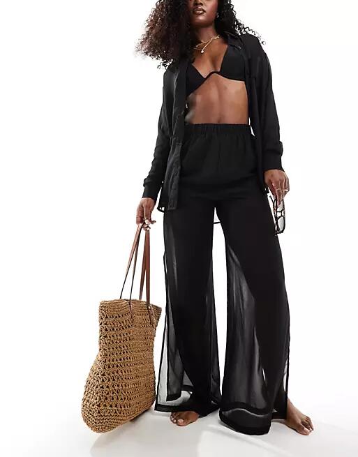 Threadbare beach pants in black Cover