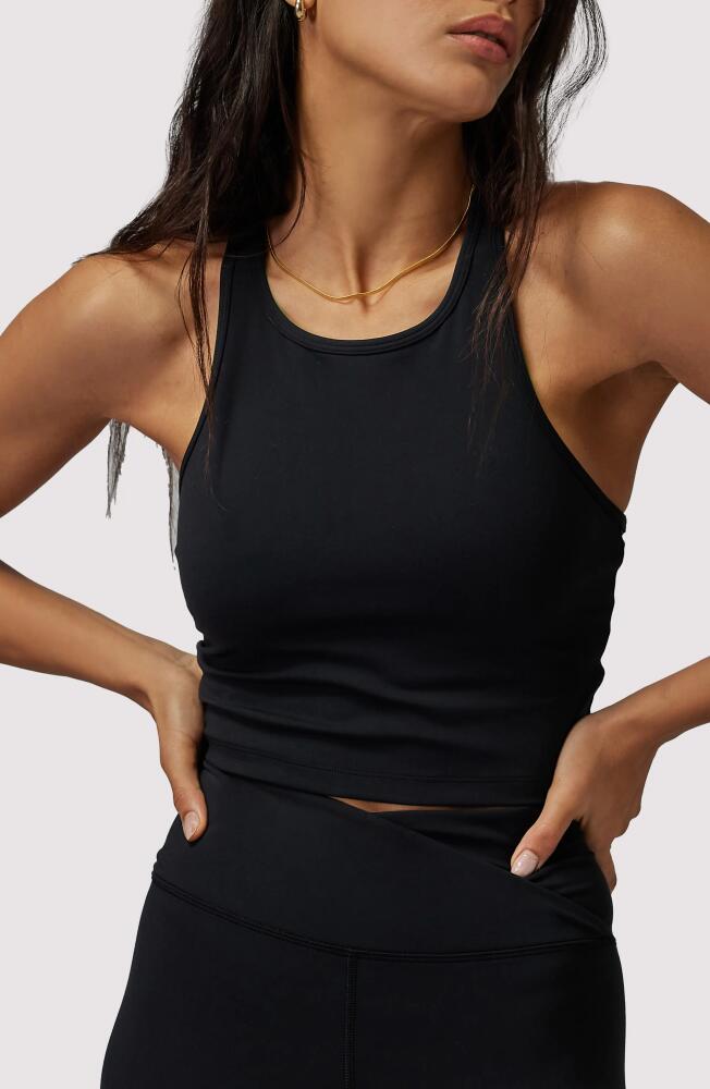 Spiritual Gangster Racerback Crop Tank in Black Cover