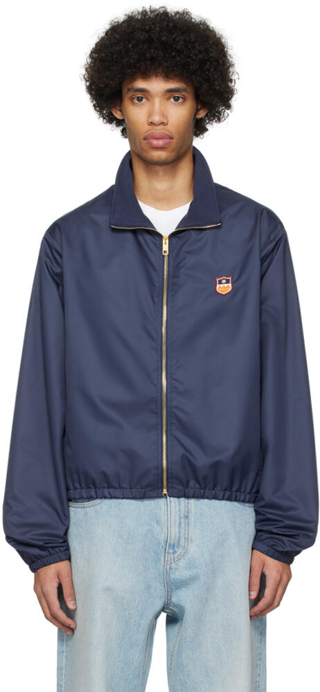 Bally Navy Patch Jacket Cover