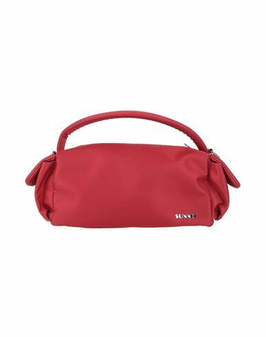 Sunnei Woman Handbag Red Textile fibers Cover