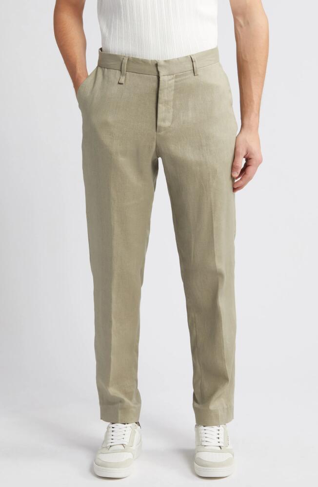 Wax London Smart Linen Pants in Pale Khaki Cover