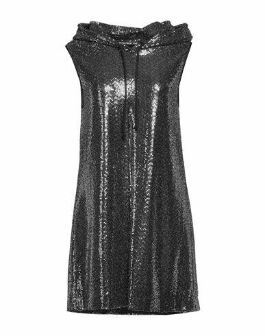 Department 5 Woman Mini dress Black Polyamide, Metallic fiber, Elastane Cover