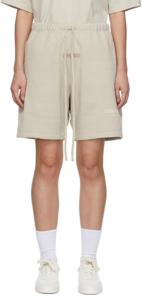 Fear of God ESSENTIALS Beige Fleece Shorts Cover