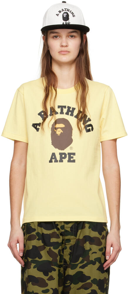 BAPE Yellow College T-Shirt Cover